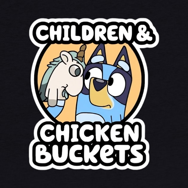 Children & chicken buckets by Instocrew